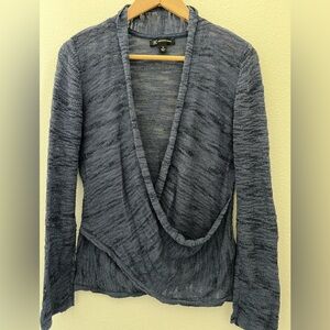 I.N.C. International Concepts wrap sweater in blue